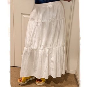 White Bohemian Skirt size 12-14